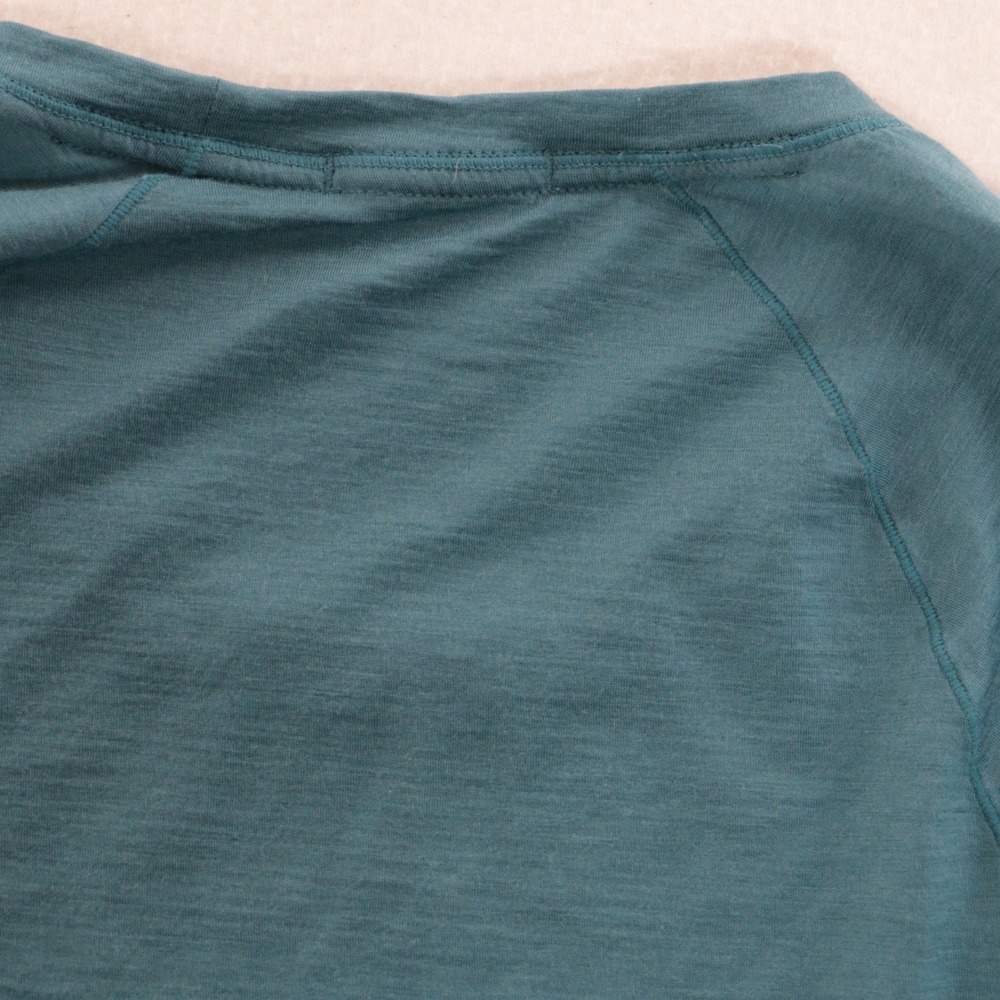 Smartwool Merino 150 Top Women M Base Layer Long Sleeve Teal Blue Merino Wool - Picture 9 of 9